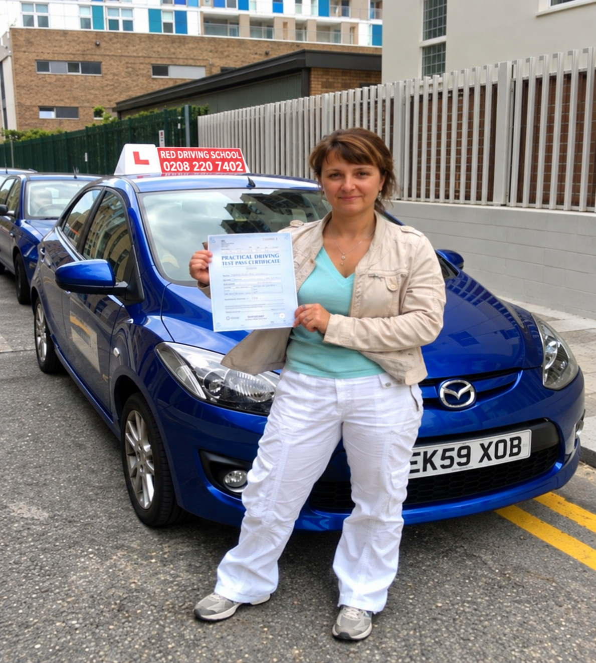 I passed my test in Ilford!